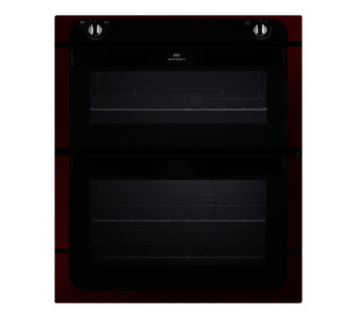 NEW WORLD  NW701DO Built-under Electric Double Oven - Black & Red